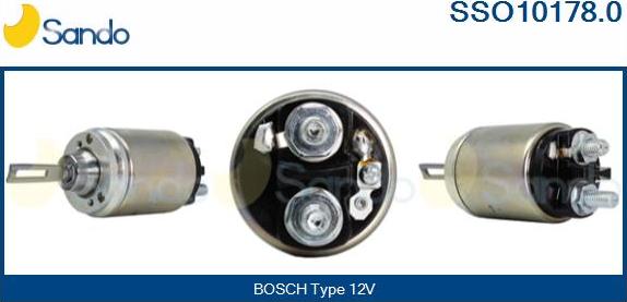 Sando SSO10178.0 - Solenoid Switch, starter www.autospares.lv