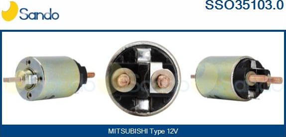 Sando SSO35103.0 - Solenoid Switch, starter www.autospares.lv