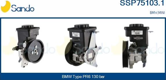 Sando SSP75103.1 - Hydraulic Pump, steering system www.autospares.lv