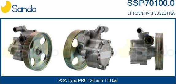 Sando SSP70100.0 - Hydraulic Pump, steering system www.autospares.lv