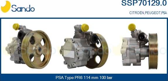 Sando SSP70129.0 - Hydraulic Pump, steering system www.autospares.lv