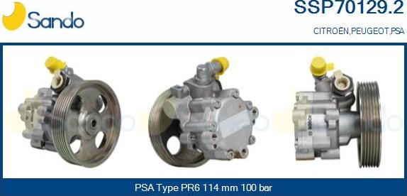 Sando SSP70129.2 - Hydraulic Pump, steering system www.autospares.lv