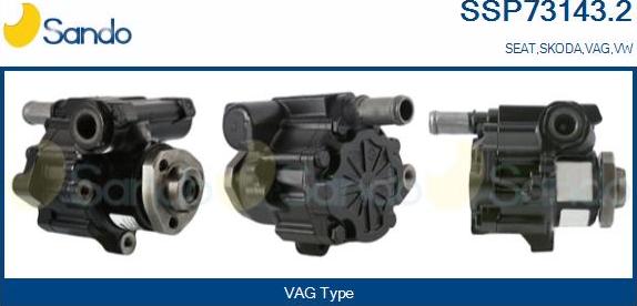 Sando SSP73143.2 - Hydraulic Pump, steering system www.autospares.lv