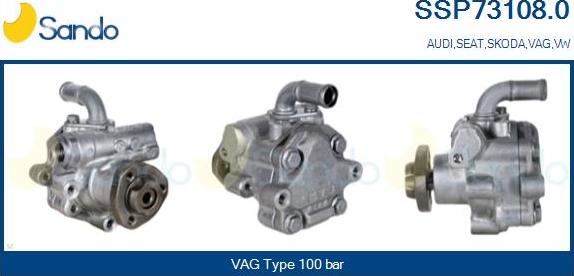 Sando SSP73108.0 - Hydraulic Pump, steering system www.autospares.lv