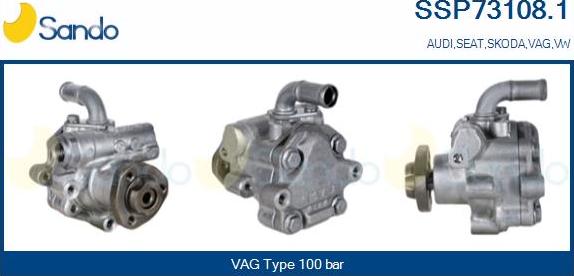 Sando SSP73108.1 - Hydraulic Pump, steering system www.autospares.lv