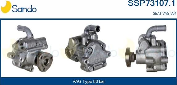 Sando SSP73107.1 - Hydraulic Pump, steering system www.autospares.lv