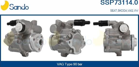 Sando SSP73114.0 - Hydraulic Pump, steering system www.autospares.lv