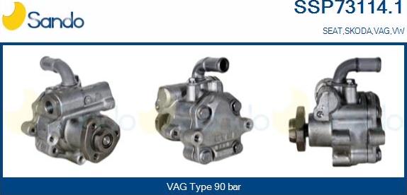 Sando SSP73114.1 - Hydraulic Pump, steering system www.autospares.lv