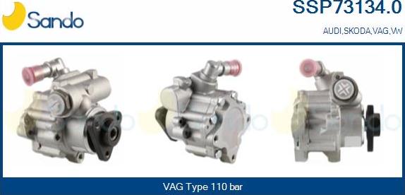 Sando SSP73134.0 - Hydraulic Pump, steering system www.autospares.lv