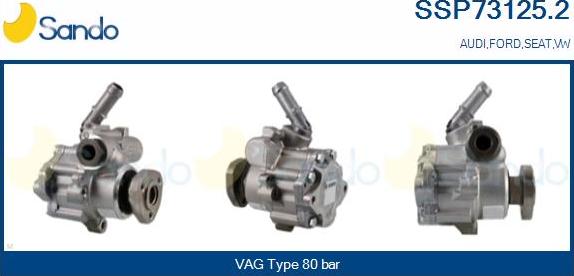 Sando SSP73125.2 - Hydraulic Pump, steering system www.autospares.lv