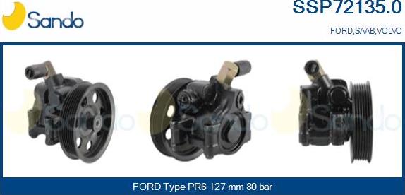 Sando SSP72135.0 - Hydraulic Pump, steering system www.autospares.lv