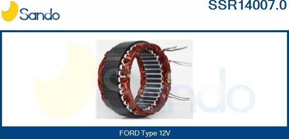 Sando SSR14007.0 - Stators, Ģenerators www.autospares.lv