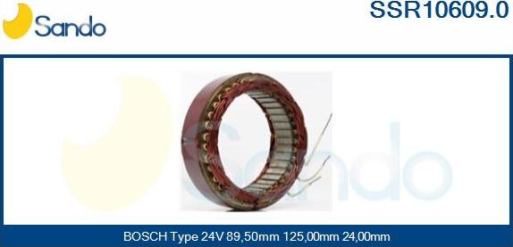 Sando SSR10609.0 - Stators, Ģenerators www.autospares.lv