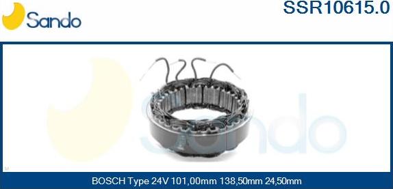 Sando SSR10615.0 - Stators, Ģenerators www.autospares.lv