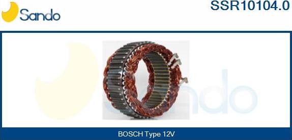 Sando SSR10104.0 - Stator, alternator www.autospares.lv