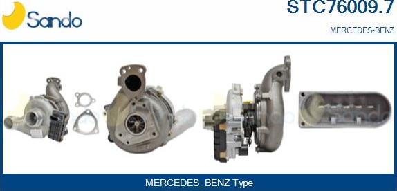 Sando STC76009.7 - Kompresors, Turbopūte www.autospares.lv