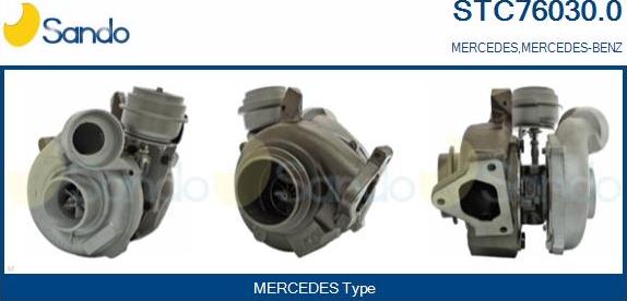 Sando STC76030.0 - Турбина, компрессор www.autospares.lv