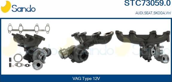 Sando STC73059.0 - Kompresors, Turbopūte www.autospares.lv