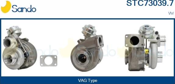 Sando STC73039.7 - Kompresors, Turbopūte www.autospares.lv