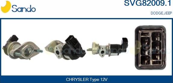 Sando SVG82009.1 - EGR Valve www.autospares.lv