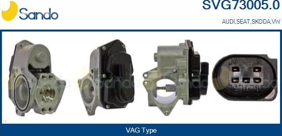 Sando SVG73005.0 - Izpl. gāzu recirkulācijas vārsts www.autospares.lv