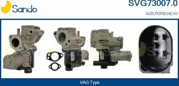 Sando SVG73007.0 - EGR Valve www.autospares.lv