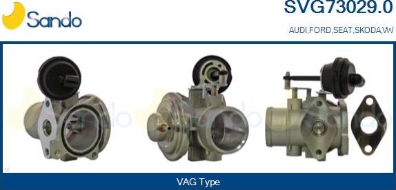 Sando SVG73029.0 - Izpl. gāzu recirkulācijas vārsts autospares.lv