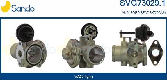 Sando SVG73029.1 - Izpl. gāzu recirkulācijas vārsts autospares.lv