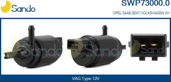 Sando SWP73000.0 - Water Pump, window cleaning www.autospares.lv