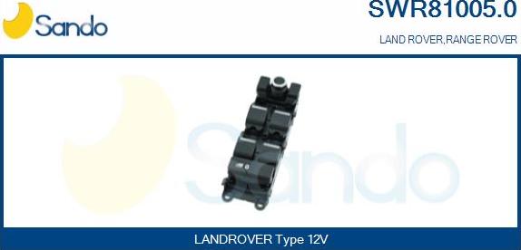 Sando SWR81005.0 - Slēdzis, Stikla pacēlājmehānisms www.autospares.lv