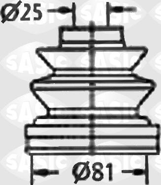 Sasic 9004659 - Putekļusargs, Piedziņas vārpsta autospares.lv