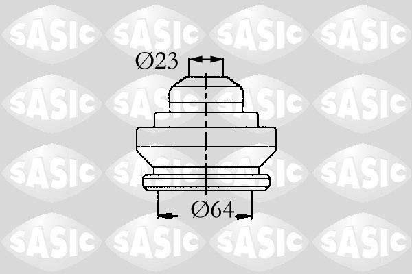 Sasic 9004625 - Putekļusargs, Piedziņas vārpsta autospares.lv