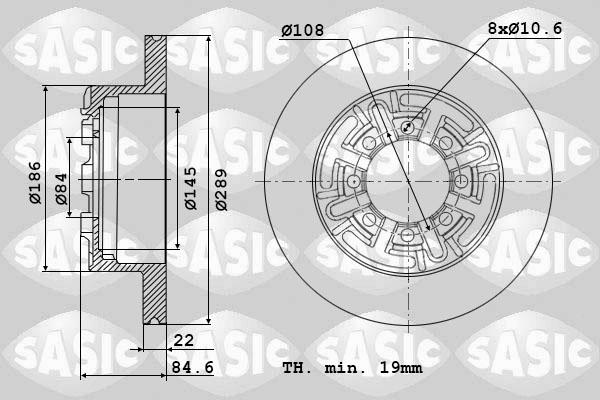 Sasic 9004810J - Bremžu diski www.autospares.lv