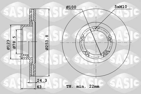 Sasic 9004820J - Bremžu diski www.autospares.lv