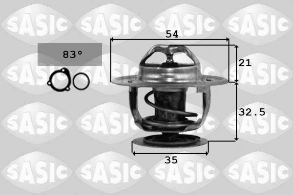 Sasic 9000066 - Термостат охлаждающей жидкости / корпус www.autospares.lv