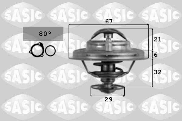 Sasic 9000087 - Coolant thermostat / housing www.autospares.lv