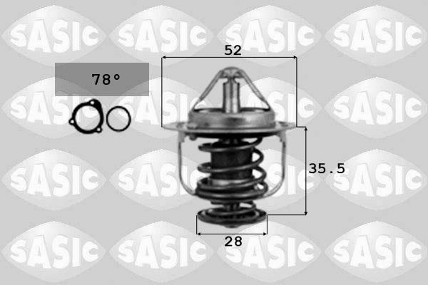 Sasic 9000075 - Termostats, Dzesēšanas šķidrums www.autospares.lv