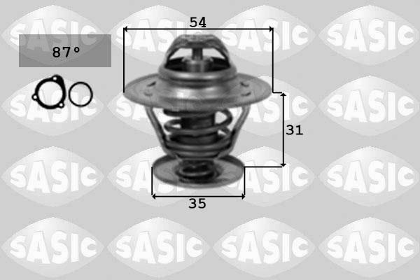 Sasic 9000161 - Termostats, Dzesēšanas šķidrums www.autospares.lv