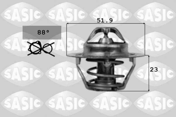 Sasic 9000168 - Термостат охлаждающей жидкости / корпус www.autospares.lv