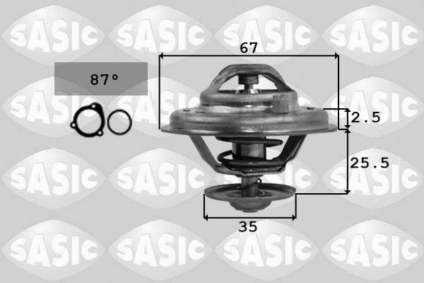 Sasic 9000167 - Термостат охлаждающей жидкости / корпус www.autospares.lv