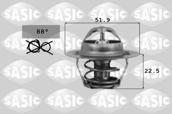 Sasic 9000124 - Termostats, Dzesēšanas šķidrums autospares.lv