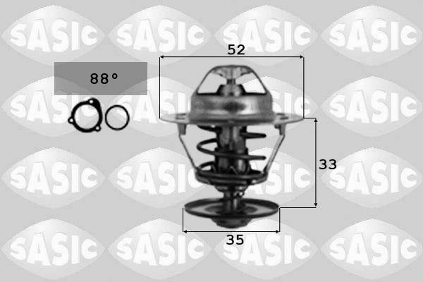 Sasic 9000347 - Термостат охлаждающей жидкости / корпус www.autospares.lv