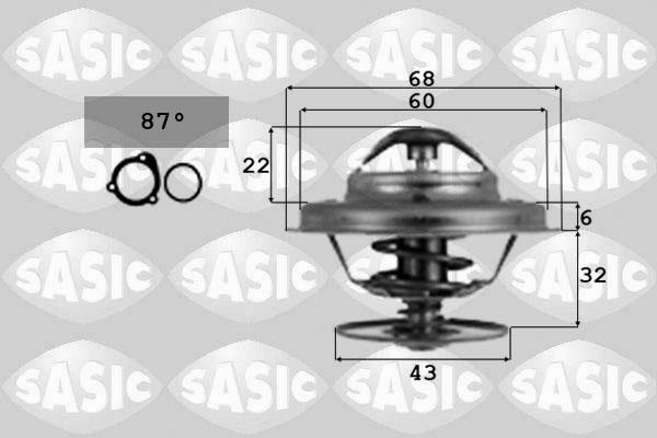 Sasic 9000367 - Термостат охлаждающей жидкости / корпус www.autospares.lv