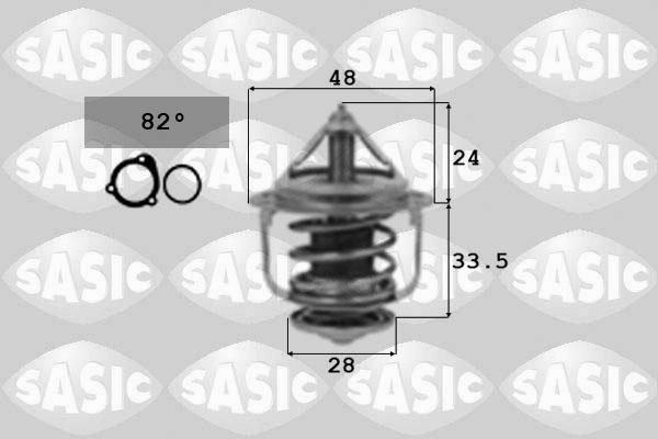 Sasic 9000317 - Термостат охлаждающей жидкости / корпус www.autospares.lv