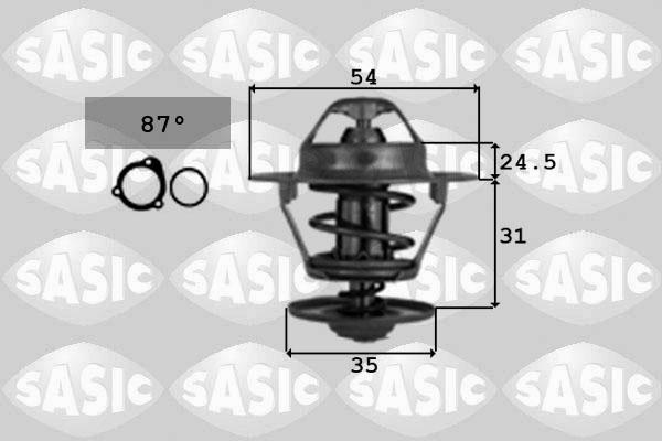 Sasic 9000334 - Термостат охлаждающей жидкости / корпус www.autospares.lv