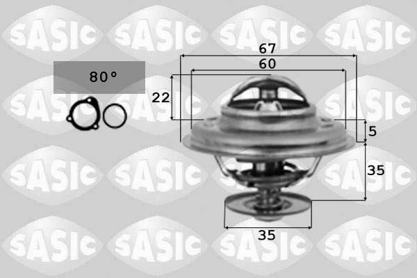 Sasic 9000337 - Термостат охлаждающей жидкости / корпус www.autospares.lv