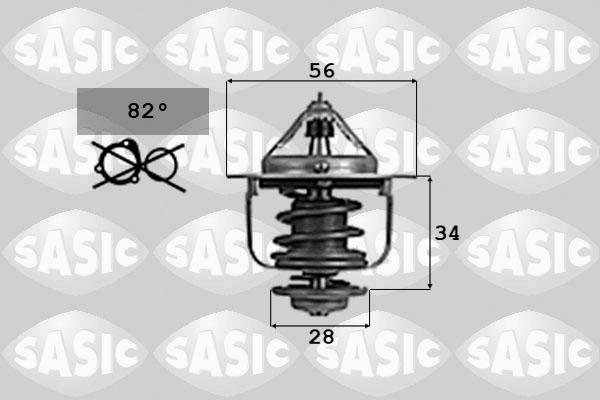 Sasic 9000702 - Termostats, Dzesēšanas šķidrums www.autospares.lv