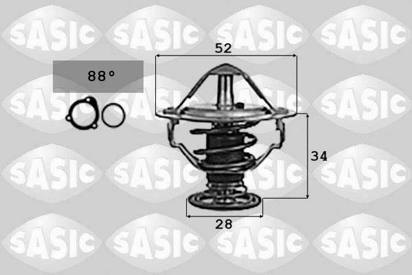 Sasic 9000714 - Termostats, Dzesēšanas šķidrums autospares.lv