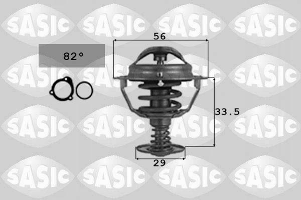 Sasic 9000739 - Термостат охлаждающей жидкости / корпус www.autospares.lv