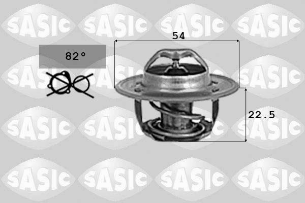 Sasic 9000726 - Термостат охлаждающей жидкости / корпус www.autospares.lv